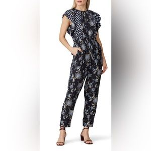 Rebecca Taylor Paisley Printed Jumpsuit-size 6
